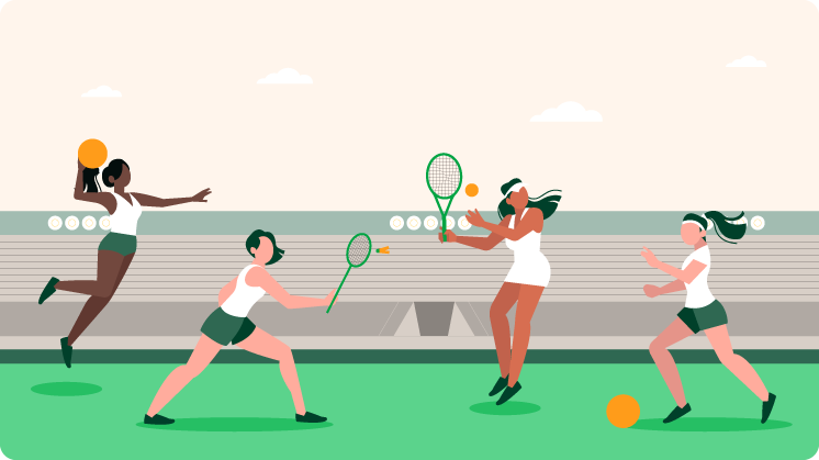 diferentes deportes de mujer