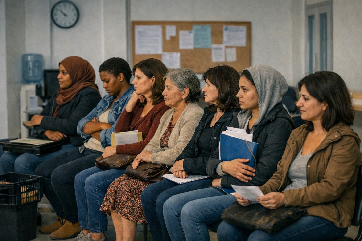 Mujeres refugiadas